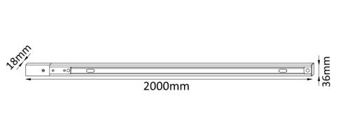 Шинопровод трек однофазный CLT 0.11 01 L2000 BL Crystal Lux чёрный в стиле  для светильников серии Clt 0.11 шинопровод фото 2